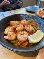 Shrimp Udon Noodle Pan Fried